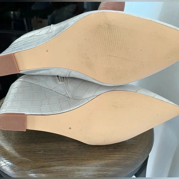 Just Fab Michaela wedge plateform snakeskin boots size 7.5 - Picture 7 of 8